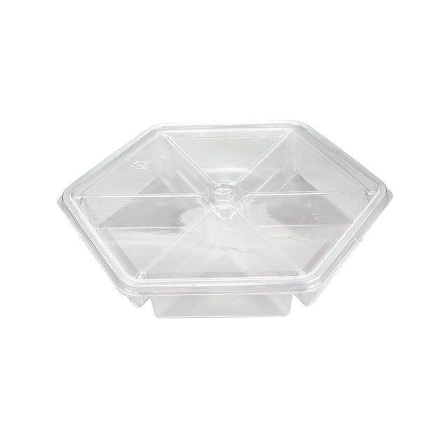 6 Compartment Hexagon Container
