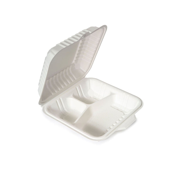 Biodegradable Hinged Containers (3 compartment)