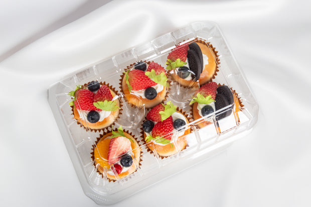 6ct Hinged Cupcake Container