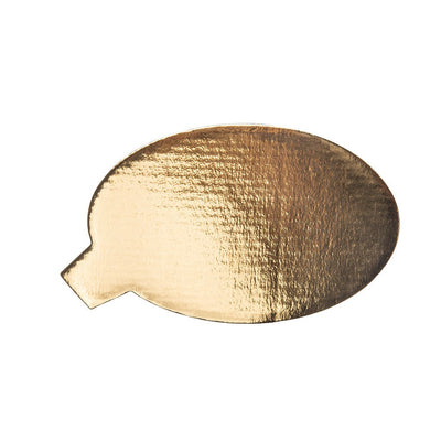 3.75″ Mini Oval Gold Board (with tab)