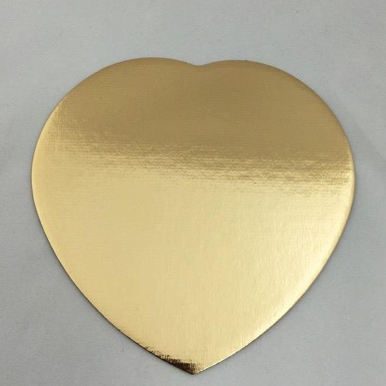 Heart Shaped Gold Cake Boards (All Sizes) – Perfection Products