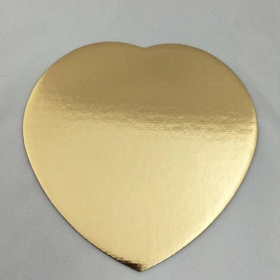 Heart Shaped Gold Cake Boards (All Sizes)