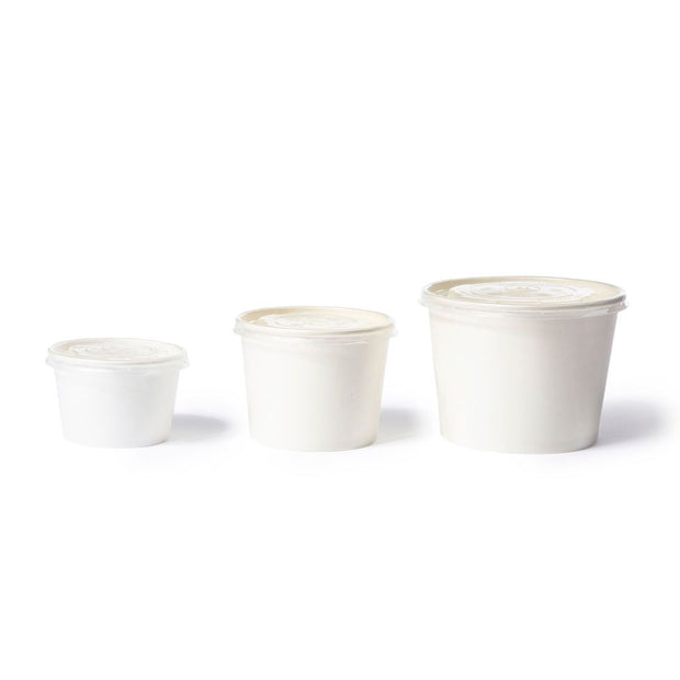 White Paper Soup Container (All Sizes)