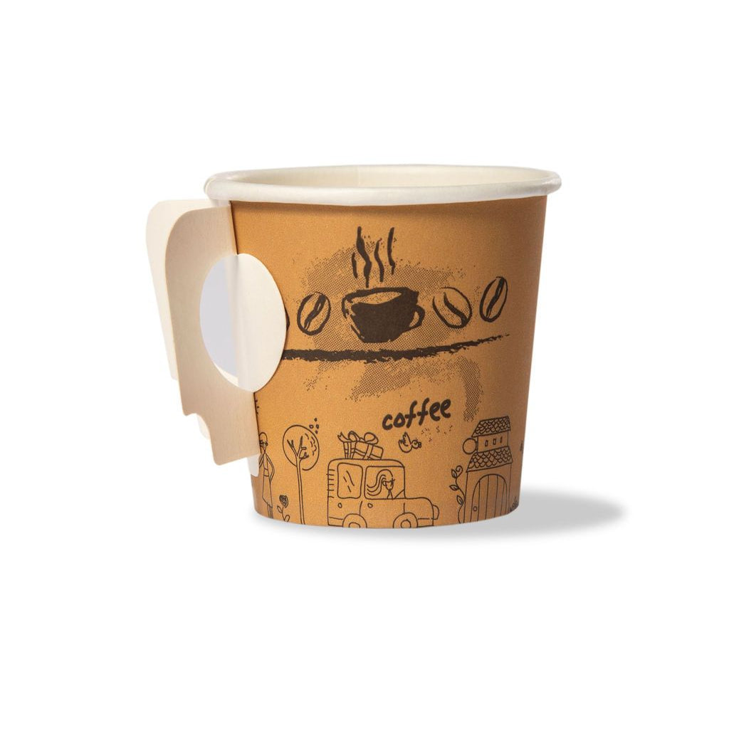 black coffee cup set Essse Caffe Black Ceramic Espresso Cup + Sauce w/ Golden Logo – Mati Coffee main image 0