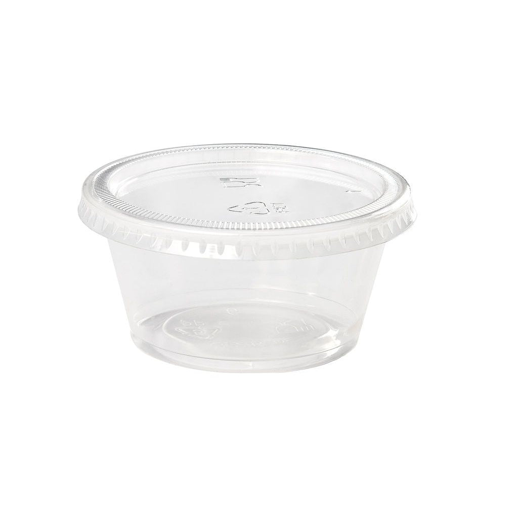 PAMI Portion Control Cups With Lids [4oz, 100-Pack]- Small Meal