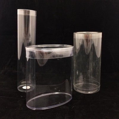 Tall Round Clear Tubes (All Sizes)