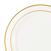 Round Plastic Plate with Gold Lining (All Sizes)